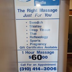 Just Massage Studio - Prices and types