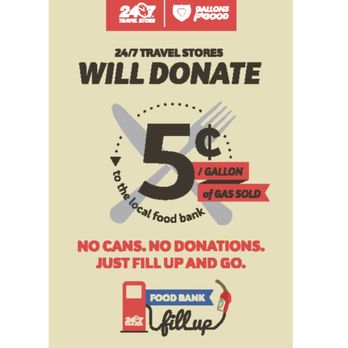 24/7 Travel Store - Raised $23,917.23 for our 10 locations Food Banks 10/31/18 - Gas Stations Near Me - Maple Hill, Kansas 24/7 Travel Store - Raised $23,917.23 for our 10 locations Food Banks 10/31/18 - Gas Stations Near Me - Maple Hill, Kansas