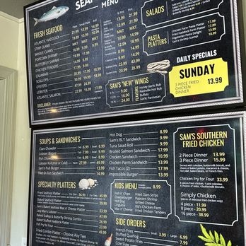 Seafood Sam's - Menu - Seafood Near Me - Falmouth, Massachusetts Seafood Sam's - Menu - Seafood Near Me - Falmouth, Massachusetts