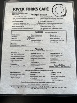 Menu photo 1 River Forks Cafe Anderson, SC Menu photo 1 River Forks Cafe Anderson, SC
