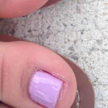 Fantasy Nails & Spa - The "artist" kept painting my skin and instead of removing the polish with a brush and acetone, SHE PICKED IT OFF WITH A CUTICLE CLIPPER! - Nail Salons Near Me - Silver Spring, Maryland