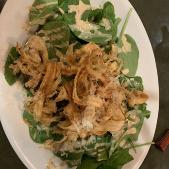 Tanuki - Truffle oil gobo spinach salad. Must try at this place! - Sushi Bars Near Me - San Diego, California