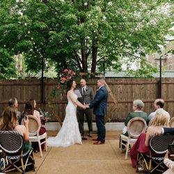 A Casa - Patio area for the ceremony (there was an alternate plan for an indoor ceremony if it rained)