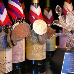 Dahlonega Tasting Room - Metals won by Habersham winery over their 40 years!
