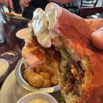 Angry Dog - Fried Chicken Sandwich Sub Buffalo Style w Ranch - Bars Near Me - Dallas, Texas