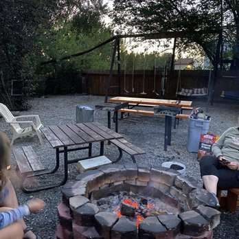 High Country Motel - Little fire pit lit every night! Swings in the back, horseshoe, grills, benches. So cute - Hotels Near Me - Bellevue, Idaho High Country Motel - Little fire pit lit every night! Swings in the back, horseshoe, grills, benches. So cute - Hotels Near Me - Bellevue, Idaho