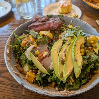 Ruthie's All-Day - Heary Grain Salad with steak-medium - Barbeque Near Me - Arlington, Virginia Ruthie's All-Day - Heary Grain Salad with steak-medium - Barbeque Near Me - Arlington, Virginia