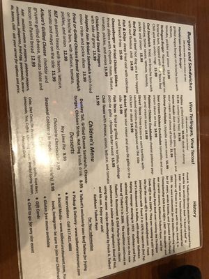 Menu photo 2 Tolbert's Grapevine, TX