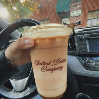 Salted Butter - Iced Salted Brown Butter Maple Latte with Oat - Desserts Near Me - Pasadena, California Salted Butter - Iced Salted Brown Butter Maple Latte with Oat - Desserts Near Me - Pasadena, California