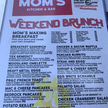 Mom's Kitchen & Bar - Brunch Menu - Bars Near Me - Astoria, New York