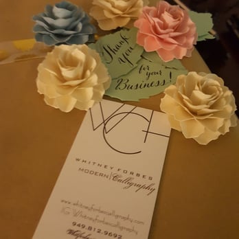 The Haute Press - THANK YOU WHITNEY! - Calligraphy Near Me