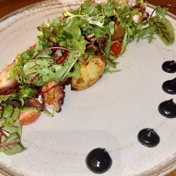 Roka Akor - Chicago - Robata Grilled Octopus, Meyer Lemon Dressing, Squid Ink Aioli - Sushi Bars Near Me - Chicago, Illinois Roka Akor - Chicago - Robata Grilled Octopus, Meyer Lemon Dressing, Squid Ink Aioli - Sushi Bars Near Me - Chicago, Illinois