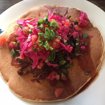 Jam Cafe on Beatty - Pulled pork pancake - Breakfast & Brunch Near Me - Vancouver, British Columbia Jam Cafe on Beatty - Pulled pork pancake - Breakfast & Brunch Near Me - Vancouver, British Columbia