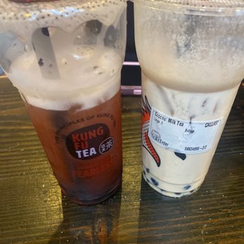 Kung Fu Tea - Strawberry Lemon Green Tea and Coconut Milk Tea - Bubble Tea Near Me - New York, New York Kung Fu Tea - Strawberry Lemon Green Tea and Coconut Milk Tea - Bubble Tea Near Me - New York, New York
