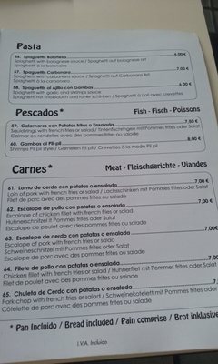 Menu photo 2 Ortiz Nerja, MA