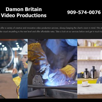 Damon Britain Video Productions - Video Production Services in Upland, Ontario, Rancho Cucamonga, Palm Springs and Inland Empire. Affordable prices and professional services. - Video/Film Production Near Me Damon Britain Video Productions - Video Production Services in Upland, Ontario, Rancho Cucamonga, Palm Springs and Inland Empire. Affordable prices and professional services. - Video/Film Production Near Me