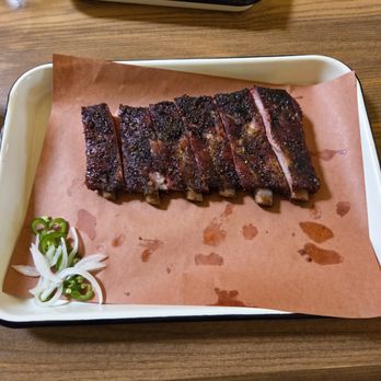 Animales Barbeque Co. - Ribs served with bits of onions and jalapenos. - Barbeque Near Me - Minneapolis, Minnesota