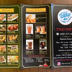 Tikky's Curry Corner - New menu