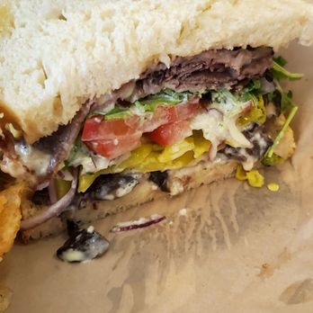 The Goat & Vine - steak and mushroom sandwich - Pizza Near Me - Temecula, California The Goat & Vine - steak and mushroom sandwich - Pizza Near Me - Temecula, California