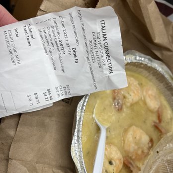Italian Connection Pizza - "Shrimp Scampi" - Pizza Near Me - Dumont, New Jersey