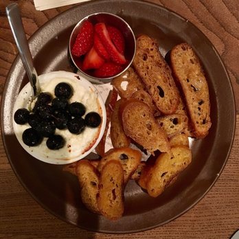 Nopa - Warm Goat Cheese with Berries and Crostini - New American Near Me - San Francisco, California Nopa - Warm Goat Cheese with Berries and Crostini - New American Near Me - San Francisco, California