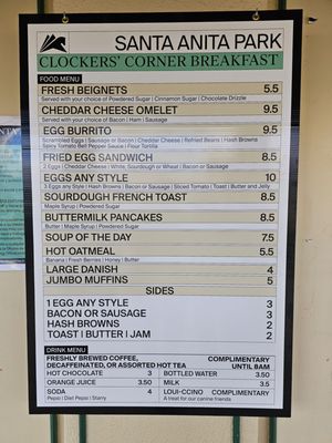 Menu photo 4 Clocker's Corner Arcadia, CA