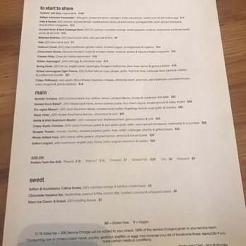 The Fig & The Judge - Dinner menu - New American Near Me - Seattle, Washington The Fig & The Judge - Dinner menu - New American Near Me - Seattle, Washington