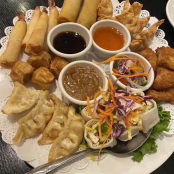 Thai Pavilion - Appetizer platter - Thai Near Me - DeKalb, Illinois Thai Pavilion - Appetizer platter - Thai Near Me - DeKalb, Illinois