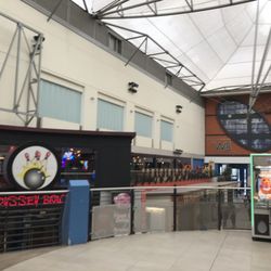 Odyssey Pavilion - Starting to board up the corridors outside the cinema screens readying for renovation!