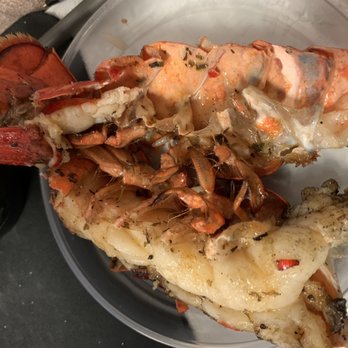 Red Lobster - Two tiny pieces of lobster meat - Seafood Near Me - Spokane, Washington Red Lobster - Two tiny pieces of lobster meat - Seafood Near Me - Spokane, Washington