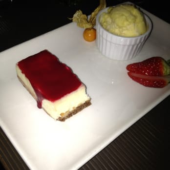 Caleo - Cheesecake with sorbet. - Mediterranean Near Me - Göteborg, O