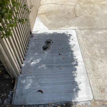 John White's Rooter Connection - Nice clean concrete fix in the corner of our property by JWhite after a sewer replacement. - Plumbing Near Me - Culver City, California John White's Rooter Connection - Nice clean concrete fix in the corner of our property by JWhite after a sewer replacement. - Plumbing Near Me - Culver City, California