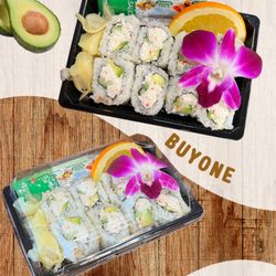 Gosan Poke & Roll - Order through Ubereats. 1+1 california roll.