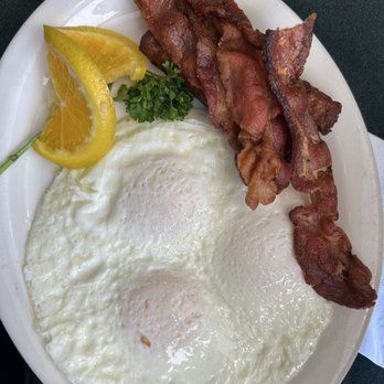 Flappy Jack's Pancake House - Eggs over easy and bacon - Pancakes Near Me - Orange, California Flappy Jack's Pancake House - Eggs over easy and bacon - Pancakes Near Me - Orange, California