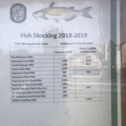 Huguenot Park - Fish stocking info
