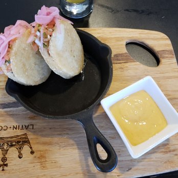 De Leon Cocina - Chicken arepas - Latin American Near Me - St Augustine, Florida