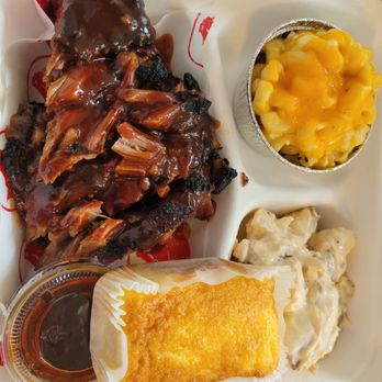 Mackie’s Barbecue - Beef Brisket Platter w/potato salad and mac & cheese - Barbeque Near Me - Gaithersburg, Maryland Mackie’s Barbecue - Beef Brisket Platter w/potato salad and mac & cheese - Barbeque Near Me - Gaithersburg, Maryland