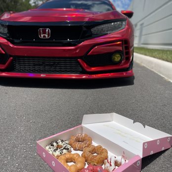 Mochinut - Watermelon  Strawberry funnel Choco churro Cinnamon churro Cookies and crème  Peach pie - Donuts Near Me - Temple Terrace, Florida