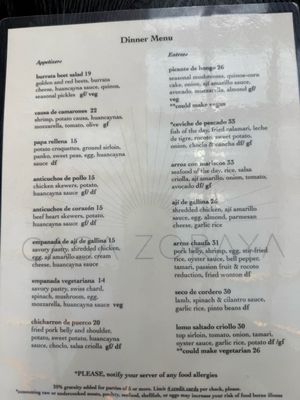 Menu photo 2 Casa Zoraya Portland, OR