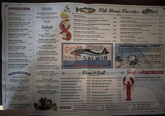 Menu photo 1 King's Fish House - Orange Orange, CA