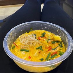 Marks and Spencer - Spicy prawn laksa noodles. Delicious! A new favourite.