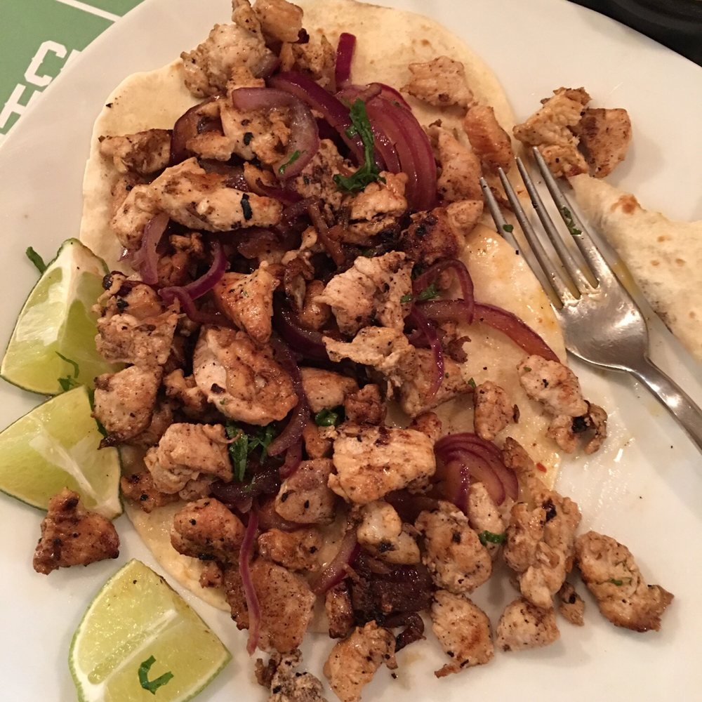 Chicken and onion taco Chicken and onion taco