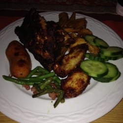 Zum Schwan - This picture does not do justice but the ribs and the chicken wings were amazing!