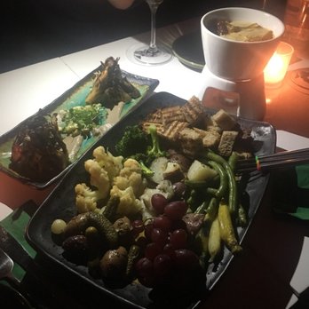 Ladybird - Mushroom tapas and Chardonnay & mushroom fondue. - Vegan Near Me - New York, New York Ladybird - Mushroom tapas and Chardonnay & mushroom fondue. - Vegan Near Me - New York, New York