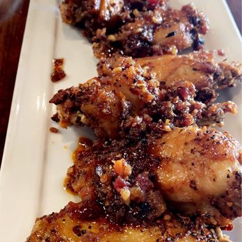 Rance's Chicago Pizza - Bourbon Wings w/ bacon bits - Pizza Near Me - Long Beach, California Rance's Chicago Pizza - Bourbon Wings w/ bacon bits - Pizza Near Me - Long Beach, California