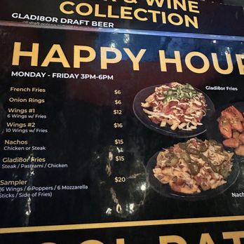 Gladi8or Brews & Billiards - Happy hour menu - Bars Near Me - Covina, California Gladi8or Brews & Billiards - Happy hour menu - Bars Near Me - Covina, California