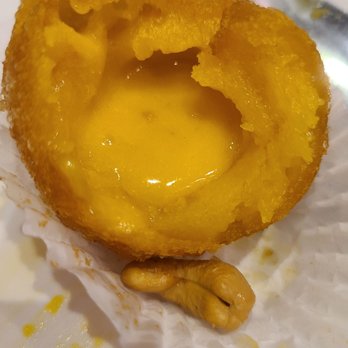 Rol San - Deep fried pumpkin with yolk, Cashews & sweet potatoes (3/5) - Dim Sum Near Me - Toronto, Ontario