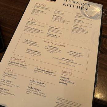 Ramsay's Kitchen - menu - New American Near Me - Las Vegas, Nevada Ramsay's Kitchen - menu - New American Near Me - Las Vegas, Nevada