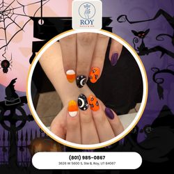 Roy Nails & Spa - Feeling BOO-tiful starts at the fingertips What Halloween design are you dying to try? Book now!