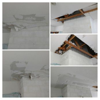 That Guy - Here we repaired some water damaged drywall around a chimney. - Carpenters Near Me That Guy - Here we repaired some water damaged drywall around a chimney. - Carpenters Near Me